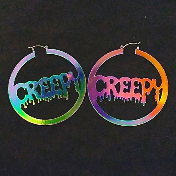 Creepy Earrings (changes colors) - Picture 2 of 2